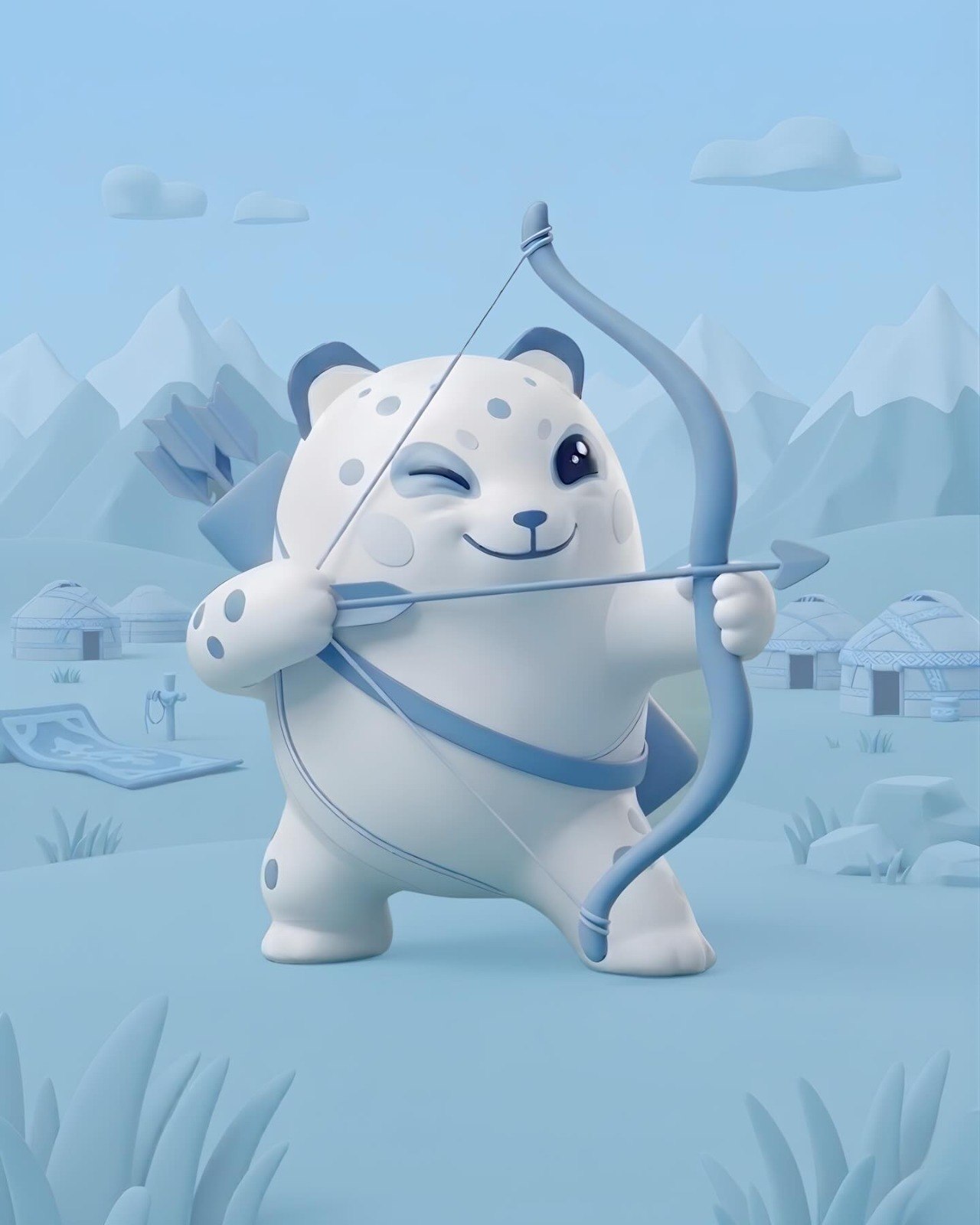 Snow Leopard Designated as Official Mascot of World Nomad Games in Kyrgyzstan