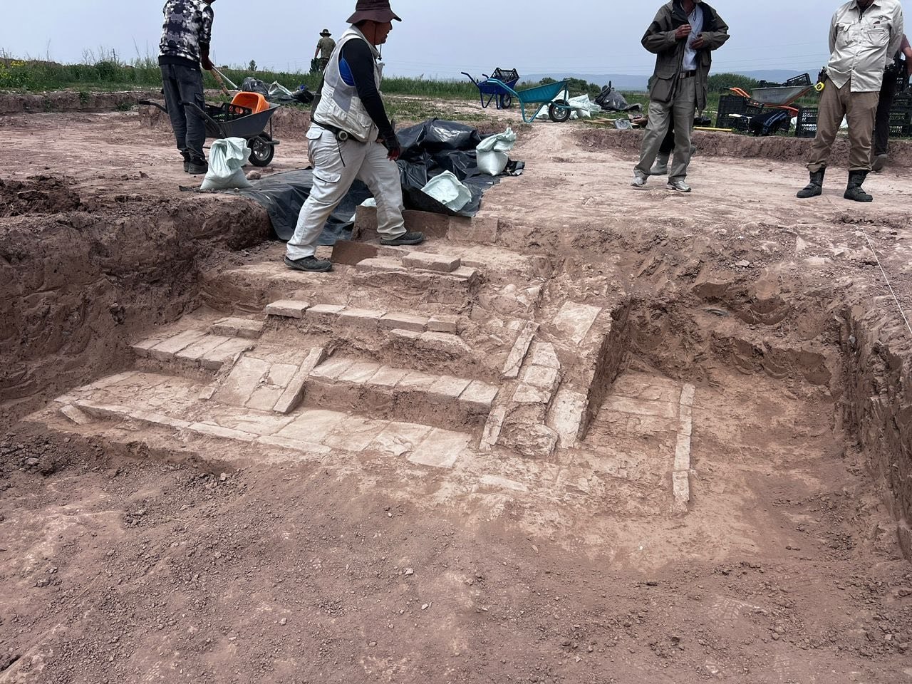 Remains of Buddhist Temple Unearthed in Ancient Silk Road City in Kyrgyzstan